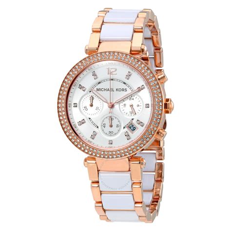 michael kors parker chronograph stores|Michael Kors women's parker watch.